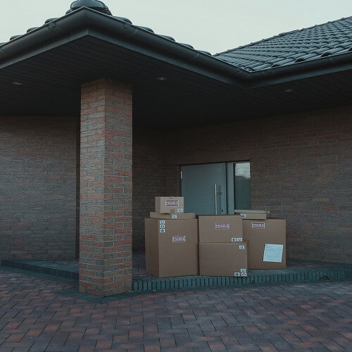 Boxes are ready to move